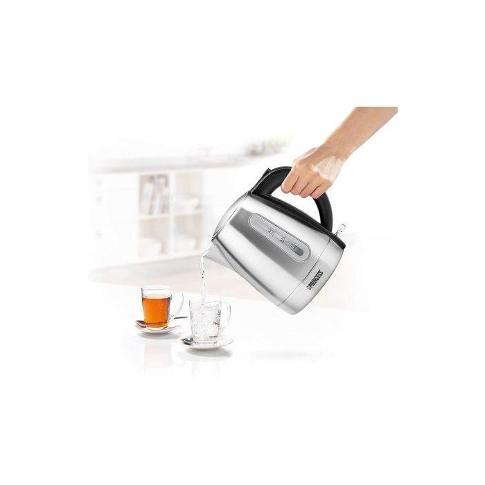 Princess Hervidor de Agua 236023 - 2200W, 1L de Capacidad, Acero Inoxidable, Apagado Automático y Protección contra Ebullición en Seco 4