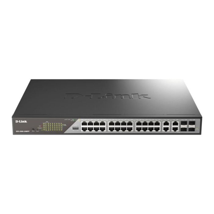 D - Link Switch Gestionado L2 24 Puertos Gigabit Ethernet, 4 Puertos SFP, 56 Gbit/s, PoE D - Link Switch Gestionado L2 24 Puertos Gigabit Ethernet, 4 Puertos SFP, 56 Gbit/s, PoE