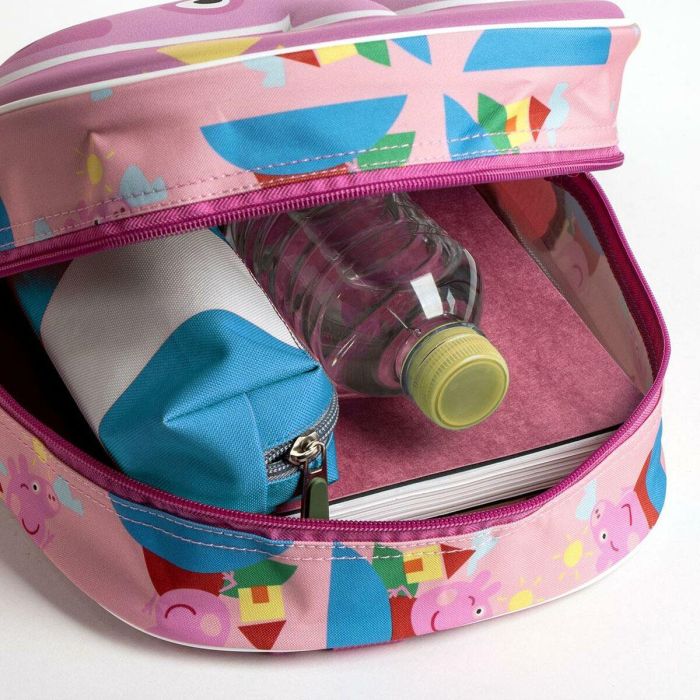 Cerdá Mochila Infantil 3D Peppa Pig de 25x31x10 cm, ideal para niños +3 años, Color Rosa 6 Cerdá Mochila Infantil 3D Peppa Pig de 25x31x10 cm, ideal para niños +3 años, Color Rosa 6