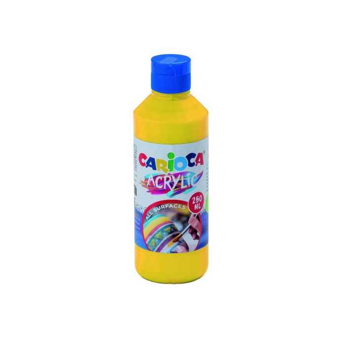 Botella Pintura Acrilica 250 Ml. Amarillo Carioca 40431/03