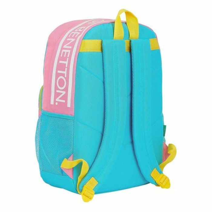 Mochila para Portátil Benetton Color Block 15,6'' Amarillo Rosa Turquesa 4 Mochila para Portátil Benetton Color Block 15,6'' Amarillo Rosa Turquesa 4