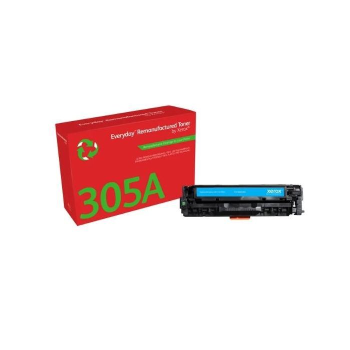 Xerox Everyday CE411A Toner Cyan para HP LaserJet Pro 300-400 Color M351A MFP M375NW M451DN/DW/NW - 2.600 páginas