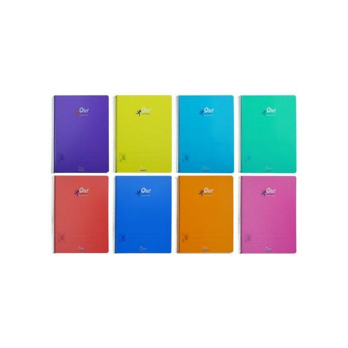 Bloc Olef Tapa Pp Fº 80H Pauta 2,5 90G Col.Sur.(8) (Set de 8)