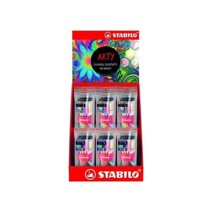Rotulador Fibra Stabilo Point 88 Arty Surtido Expositor De 12 7X Rollersets Point 88 5X Rollersets Pen 68
