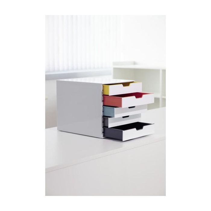 DURABLE Schubladenbox VARICOLOR 5 Fächer MIX mehrfbg 2 DURABLE Schubladenbox VARICOLOR 5 Fächer MIX mehrfbg 2