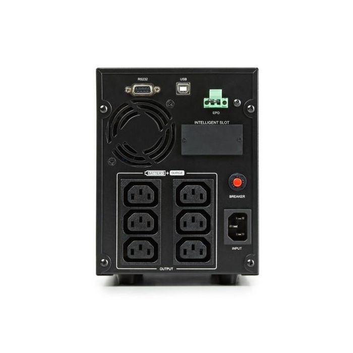 Salicru 6A0EA000003 UPS Línea Interactiva 1.5 kVA 1050 W 6 Salidas AC Torre con Salida Senoidal y Compatibilidad APFC