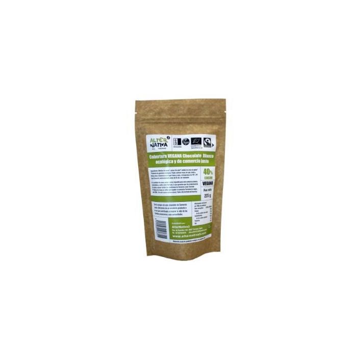 Cobertura Chocolate Blanco 40% 225 Gr Bio Vegan Cobertura Chocolate Blanco 40% 225 Gr Bio Vegan