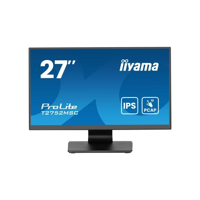 IIYAMA T2752MSC-B1AG Monitor táctil IPS Full HD 27" (68.6cm) 1920x1080 HDMI+DP 5ms Negro