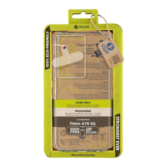 muvit for change funda compatible con Oppo A79 5G transparente 6