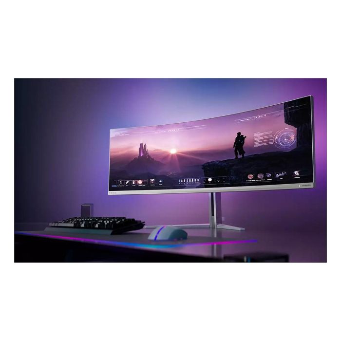 Philips Evnia 8000 49M2C8900/00 Monitor Gaming Curvo 48.9" (124.3cm) Dual QHD 5120x1440 QD-OLED 240Hz, G-SYNC, FreeSync Premium Pro, 2xHDMI 2.1, DP 1.4, USB-C 90W, Blanco Philips Evnia 8000 49M2C8900/00 Monitor Gaming Curvo 48.9" (124.3cm) Dual QHD 5120x1440 QD-OLED 240Hz, G-SYNC, FreeSync Premium Pro, 2xHDMI 2.1, DP 1.4, USB-C 90W, Blanco