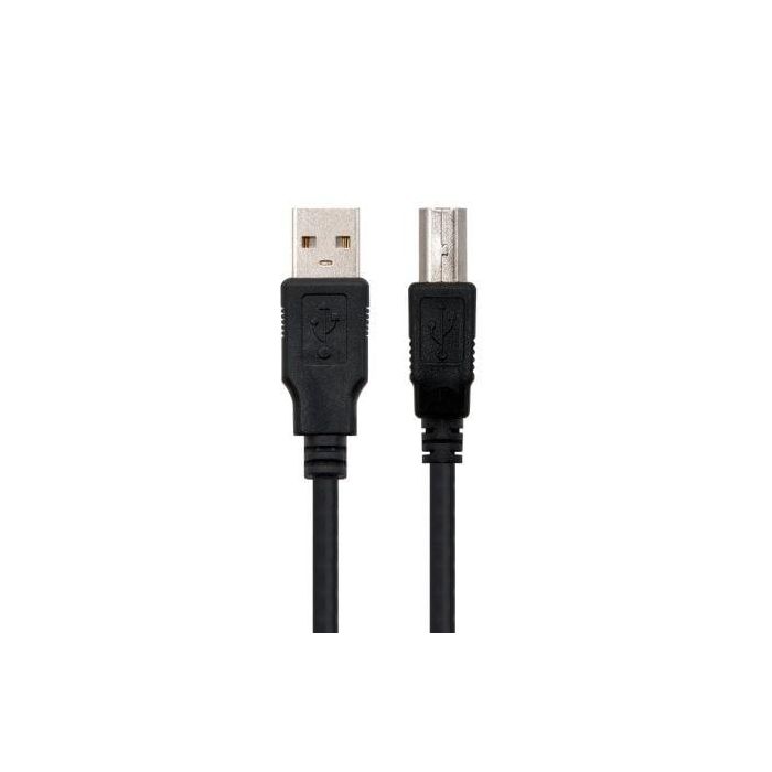 Nanocable 10.01.0104-BK Cable USB 2.0 para Impresora, Conectores USB-A Macho a USB-B Macho, 3 Metros, Negro 1 Nanocable 10.01.0104-BK Cable USB 2.0 para Impresora, Conectores USB-A Macho a USB-B Macho, 3 Metros, Negro 1