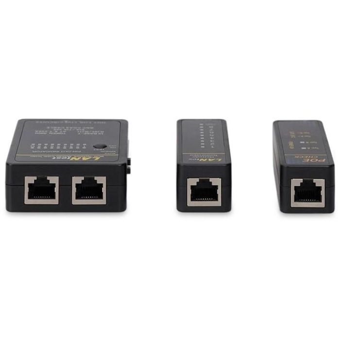 Equip Kabeltester Netzwerk f. RJ45/RJ11/RJ12/BNC Kabel sw 2