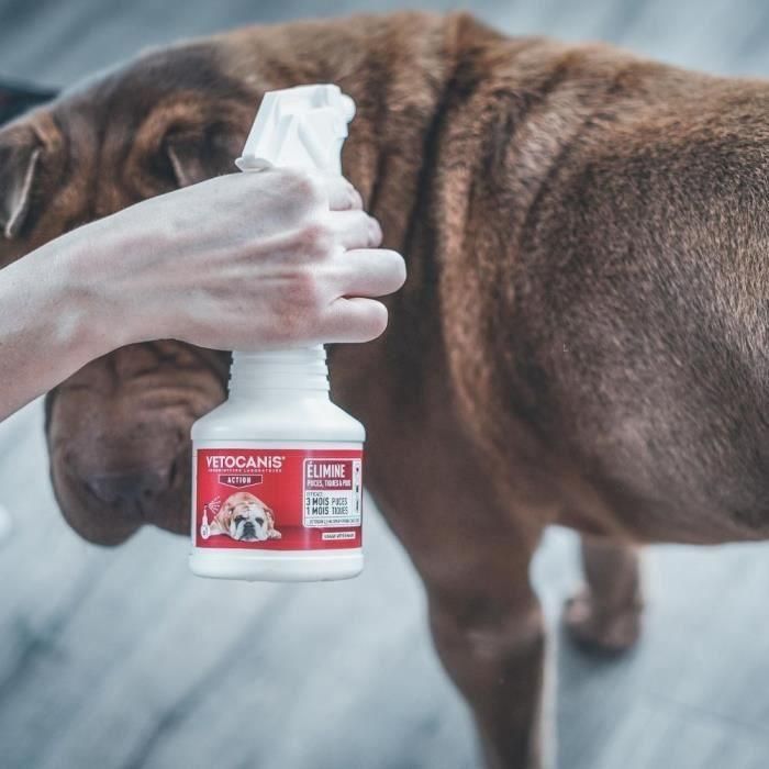 Vetocanis Spray Antiparasitario VETOSOIN con Fipronil para Gatos y Perros, 250 ml - Antipulgas y Antigarrapatas Eficacia Prolongada 1