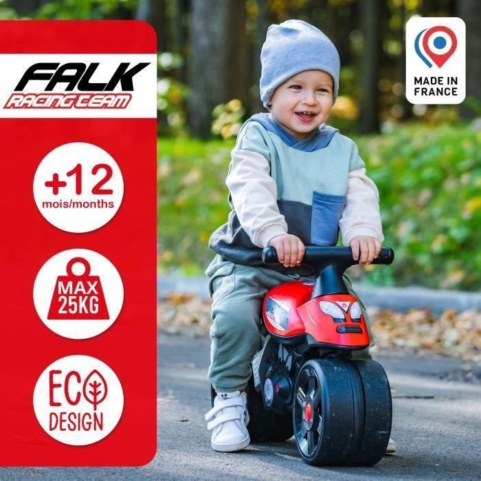 FALK Baby Moto X Racer Correpasillos para Niños +12 Meses, Bicicleta de Equilibrio con Ruedas Grandes y Manillar Direccional, Rojo 3