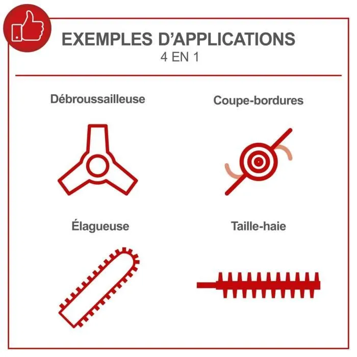 Scheppach SCH4046664285274 Desbrozadora Térmica 4 en 1 (Desbrozadora, Podadora, Cortasetos, Recortadora) 2