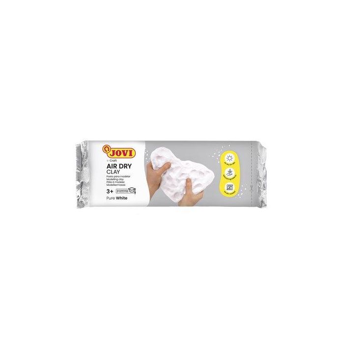 Jovi Pasta para Modelar Air Dry, Endurece al Aire, 500 gr, Blanca