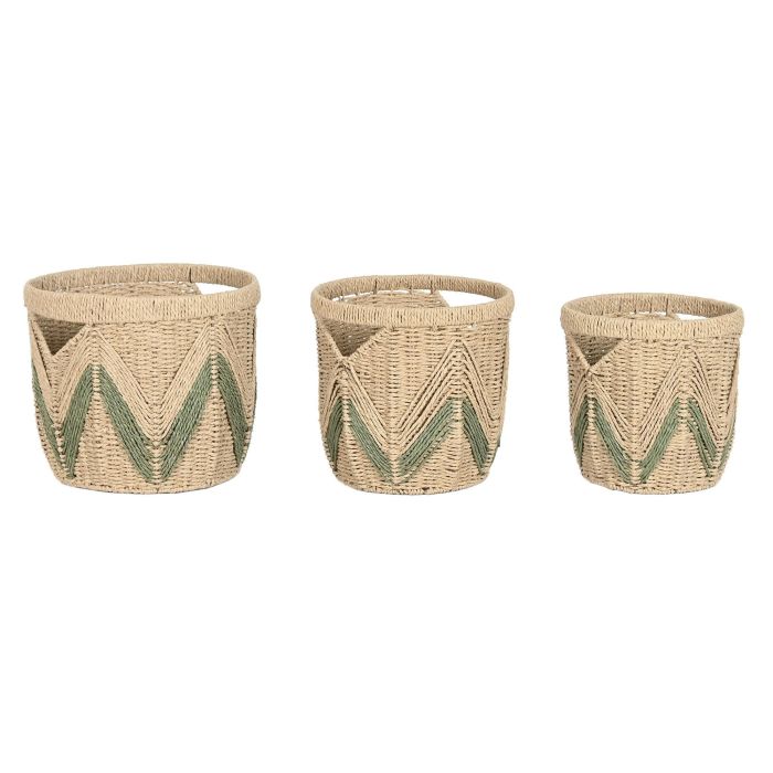 Cesta Tropical DKD Home Decor Verde Marron Claro 38 x 33 x 38 cm Set de 3 (2 Unidades) 0 Cesta Tropical DKD Home Decor Verde Marron Claro 38 x 33 x 38 cm Set de 3 (2 Unidades) 0