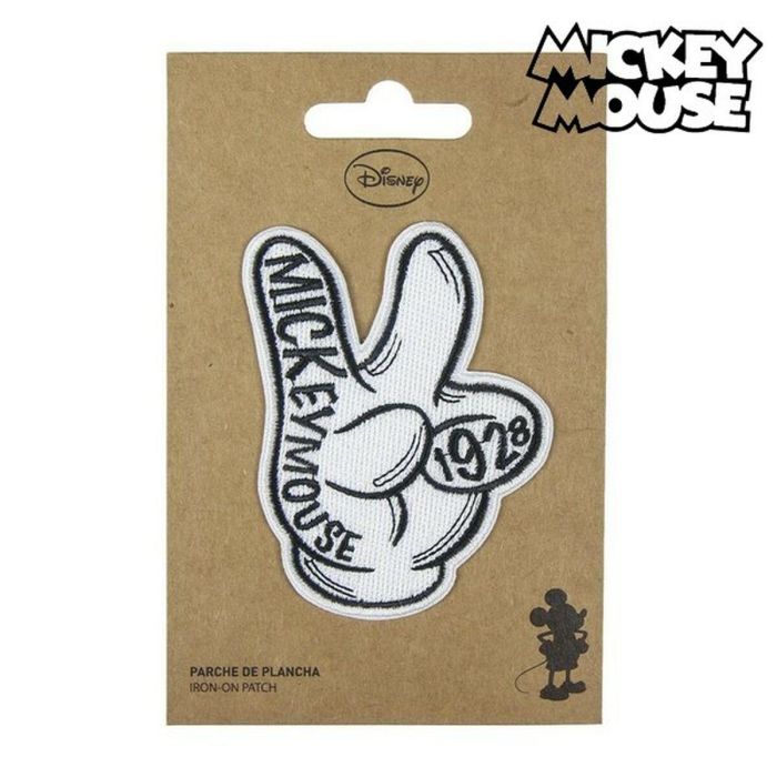 Parche Mickey Mouse Blanco 9,5 x 14,5 cm 6