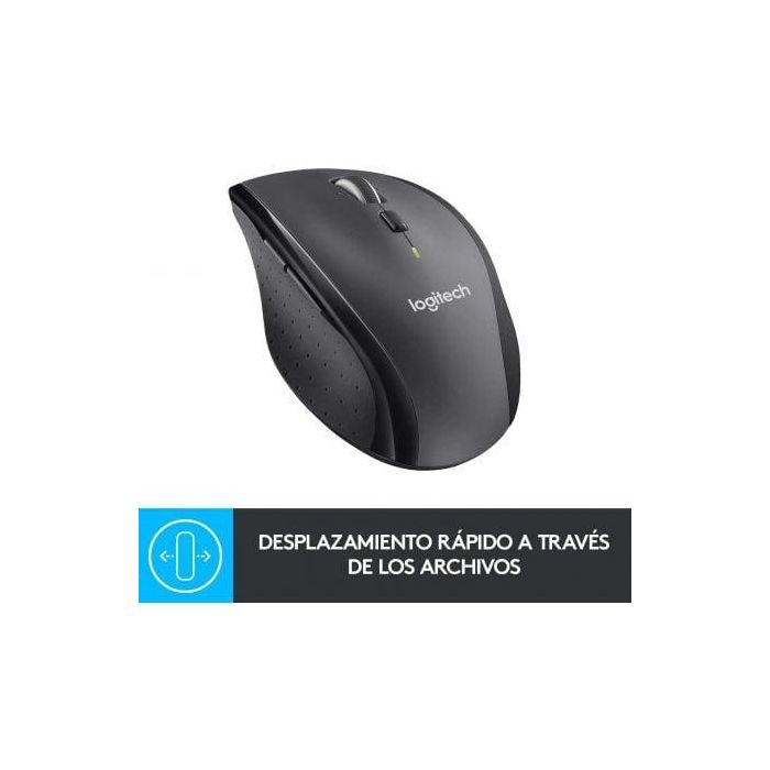 Logitech Marathon M705 Wireless Mouse, RF Wireless, Alkaline, Charcoal 2 Logitech Marathon M705 Wireless Mouse, RF Wireless, Alkaline, Charcoal 2