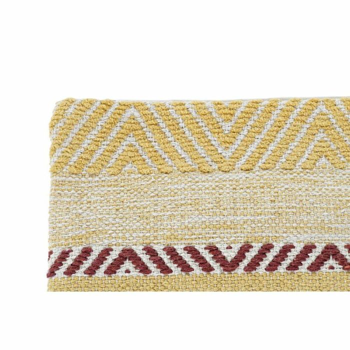 Funda de cojín DKD Home Decor Multicolor Flecos Boho (60 x 60 x 2 cm) 3