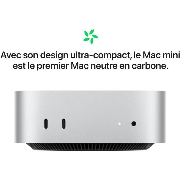 Apple - Mac mini (2024) Chip Apple M4 - 16 GB de RAM - Almacenamiento SSD de 256 GB - CPU de 10 núcleos GPU de 10 núcleos - Plata 4 Apple - Mac mini (2024) Chip Apple M4 - 16 GB de RAM - Almacenamiento SSD de 256 GB - CPU de 10 núcleos GPU de 10 núcleos - Plata 4