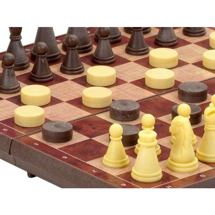Cayro Juego de ajedrez y damas magnético de 16x16 cm. Ideal para 2 jugadores. Material: Plástico. Recomendado a partir de 7 años 3 Cayro Juego de ajedrez y damas magnético de 16x16 cm. Ideal para 2 jugadores. Material: Plástico. Recomendado a partir de 7 años 3