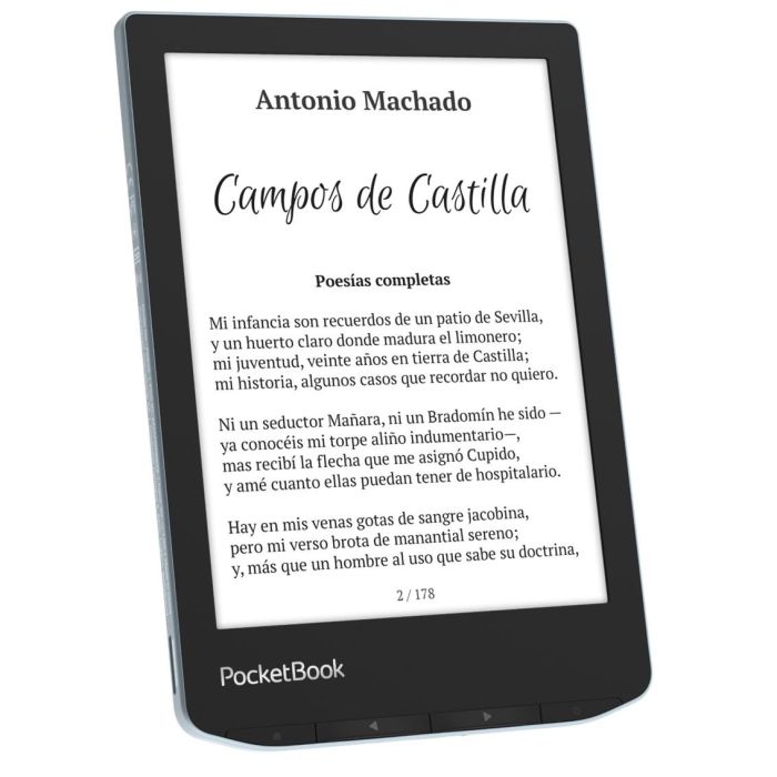 Pocketbook Verse - Libro Electrónico Ebook 6 Pulgadas, Pantalla Táctil E Ink Carta, SMARTlight, 8GB, Azul Brillante o Gris Niebla 1 Pocketbook Verse - Libro Electrónico Ebook 6 Pulgadas, Pantalla Táctil E Ink Carta, SMARTlight, 8GB, Azul Brillante o Gris Niebla 1