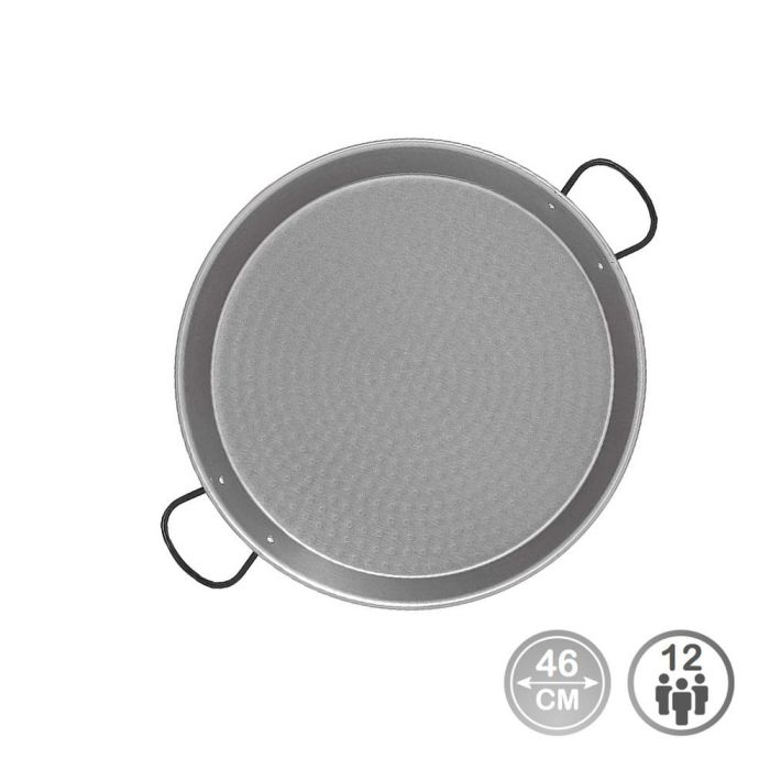 Vaello Paellera Tradicional Acero Pulido Ø46 cm para 12 Personas Vaello Paellera Tradicional Acero Pulido Ø46 cm para 12 Personas