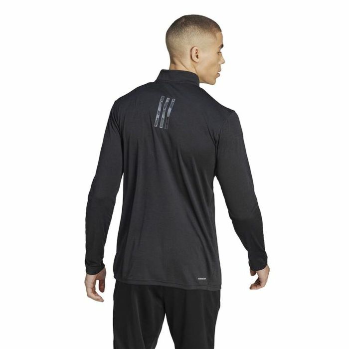 Sudadera de Entrenamiento para Adultos Adidas Tr-Es+ 1I4Zip Negro 3