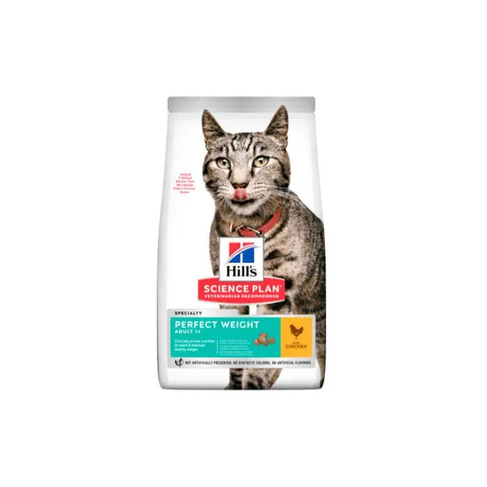 Hill's Hsp Feline Adult Perfect Weight Pollo Pienso para Gatos Control de Peso 1,5 kg