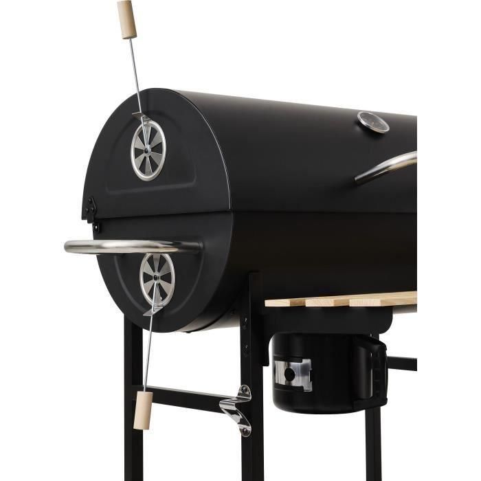 Barbacoa de carbón - CAJA DE COCCIÓN - MIKE EVOLUTION - 142 X 57 X 112 cm - Negro 4