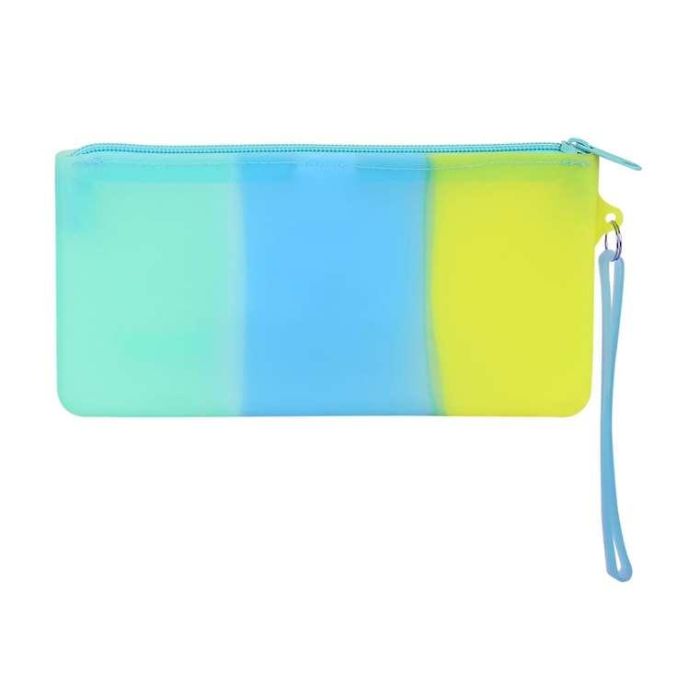 Safta Portatodo Plano Silicona Tricolor Amarillo Azul Verde 21x10,5x2cm 1 Safta Portatodo Plano Silicona Tricolor Amarillo Azul Verde 21x10,5x2cm 1