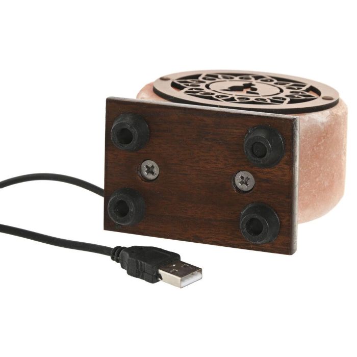 DKD Home Decor Lámpara Sobremesa Árabe Sal del Himalaya y Acacia, Led, Rosa Marrón 5.5 x 10.5 x 9 cm 1 DKD Home Decor Lámpara Sobremesa Árabe Sal del Himalaya y Acacia, Led, Rosa Marrón 5.5 x 10.5 x 9 cm 1