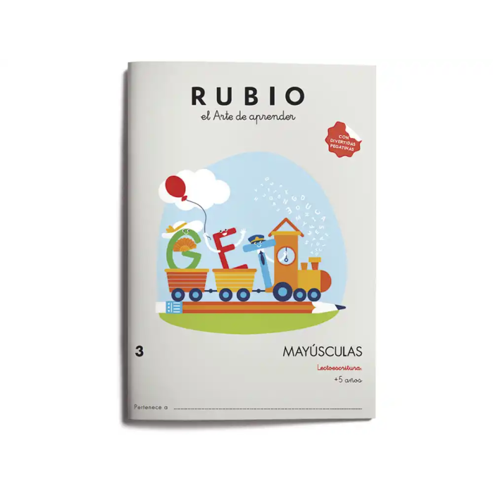Rubio Cuaderno Caligrafía Mayúsculas 3 Lectoescritura Ejercicios A-Z para Niños 4+ Años 0 Rubio Cuaderno Caligrafía Mayúsculas 3 Lectoescritura Ejercicios A-Z para Niños 4+ Años 0