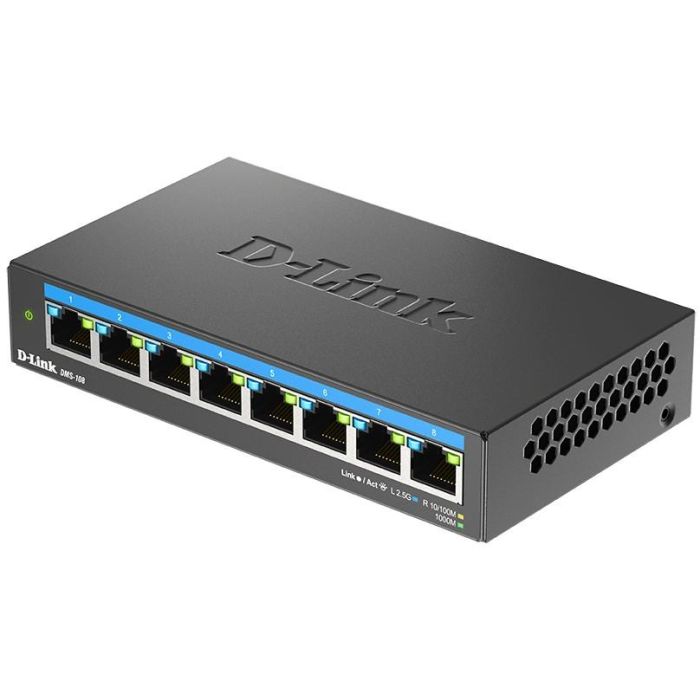 D - Link Switch Multigigabit 2.5G 8 Puertos Dms - 108 E, No Administrado, 40 Gbps, Escritorio 3