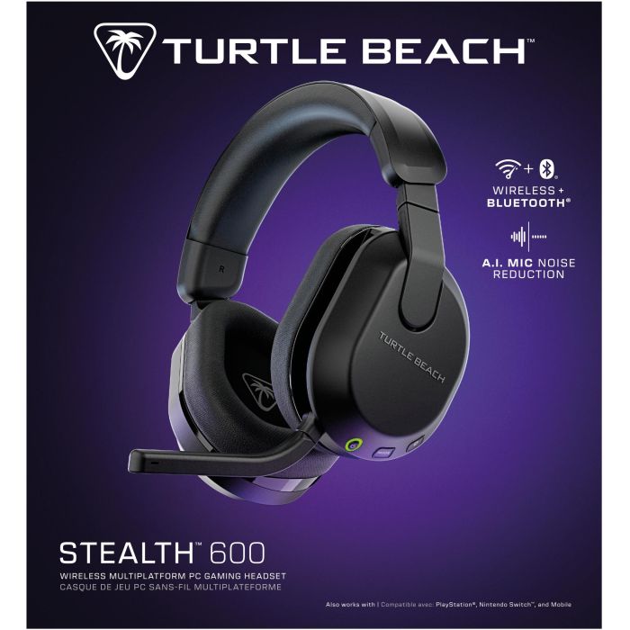Turtle Beach Stealth 600 GEN3 PC Over-Ear Stereo Headset Inalámbrico Negro, Audífonos Gaming 20-20000 Hz, Bluetooth 5.2 4 Turtle Beach Stealth 600 GEN3 PC Over-Ear Stereo Headset Inalámbrico Negro, Audífonos Gaming 20-20000 Hz, Bluetooth 5.2 4