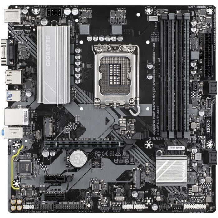 GIGABYTE B760M D3HP DDR4 G10 Placa Base Micro ATX Intel LGA 1700, 14ª Gen, DDR4 5333MHz (OC), 2x M.2 PCIe 4.0, VRM Digital 1