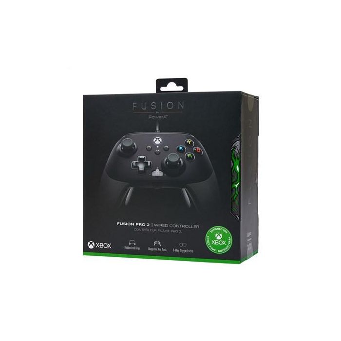 Power A Mando con Cable FUSION PRO 2 para Xbox Series X/S 1516954-01, Negro/Blanco 17