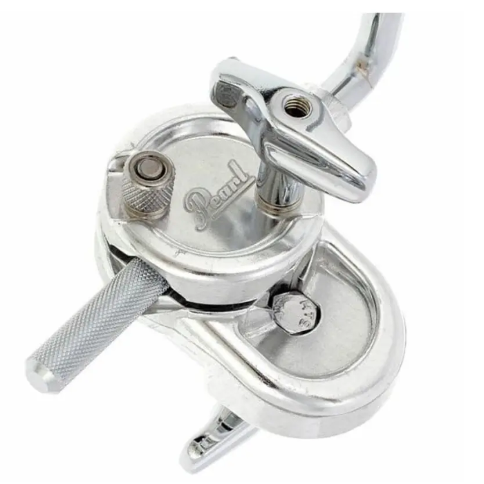 Pearl Abrazadera de Montaje Cencerro W/"L" para Aro de Bombo con Varilla Ajustable y Protectores de Goma 3