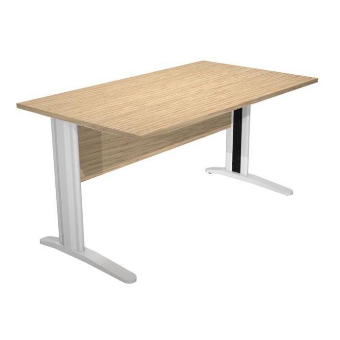 Artexport Mesa Escritorio Presto 140 Con Patas De Metal Tablero 22 mm Roble