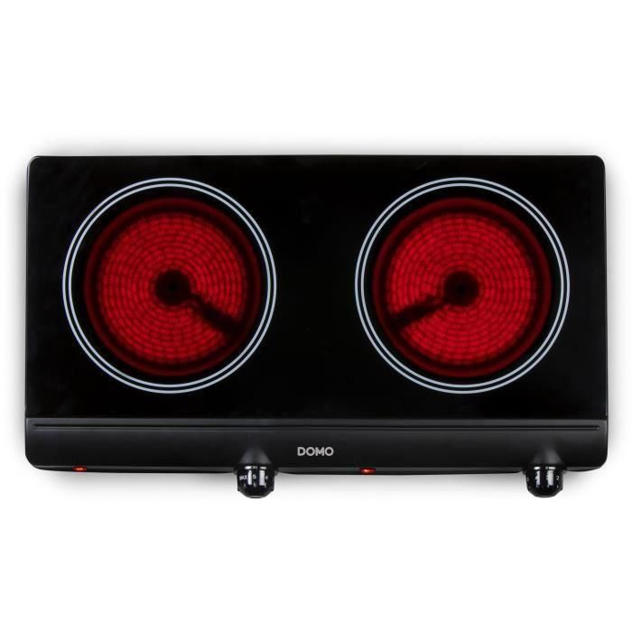 Placa - DOMO - 2 fuegos - 50,2 x 29,4 x 6,7 cm - DO339KP