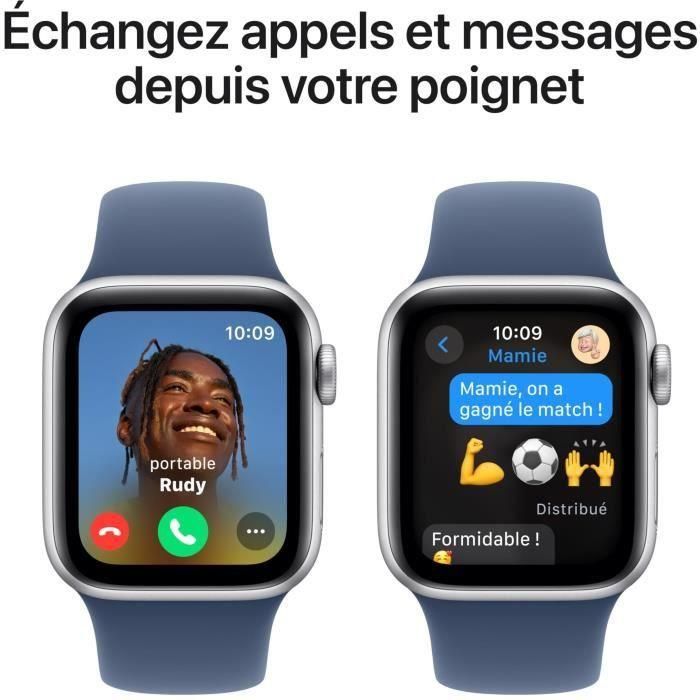 Apple Watch SE GPS 40mm Caja Aluminio Plateado Correa Deportiva Vaquera S/M 3