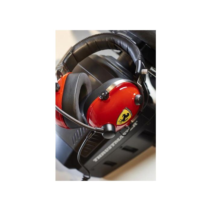 Thrustmaster T.Racing Auriculares Diadema para Juego, Alámbrico, Micrófono Boom Extraíble, Circumaural, 50 mm, Negro/Rojo/Acero inoxidable/Amarillo, Ref. 4060197 4 Thrustmaster T.Racing Auriculares Diadema para Juego, Alámbrico, Micrófono Boom Extraíble, Circumaural, 50 mm, Negro/Rojo/Acero inoxidable/Amarillo, Ref. 4060197 4