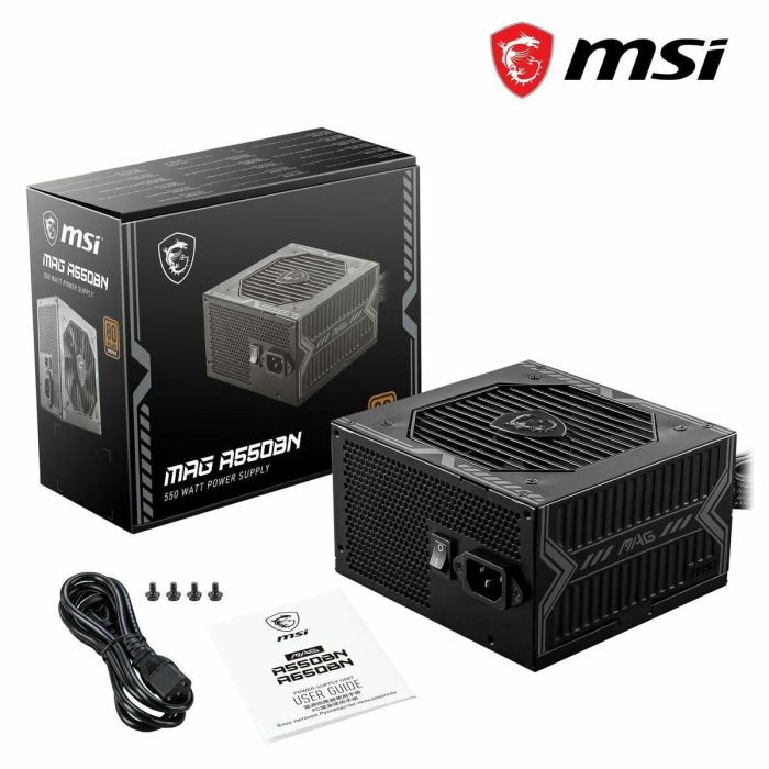 Msi Mag A550bn Fuente de Alimentación 550W 80 Plus Bronze 4719072849603 1