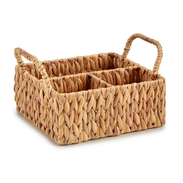 Organizador de paja rectangular Giftdecor con 3 huecos, 30x16x20 cm, marrón (12 Unidades) 1 Organizador de paja rectangular Giftdecor con 3 huecos, 30x16x20 cm, marrón (12 Unidades) 1
