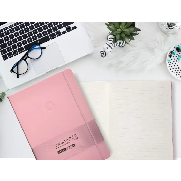 Antartik Cuaderno A4 Tapa Dura Hojas Rayadas Rosa Pastel 100 Hojas 80gr FSC 9 Antartik Cuaderno A4 Tapa Dura Hojas Rayadas Rosa Pastel 100 Hojas 80gr FSC 9