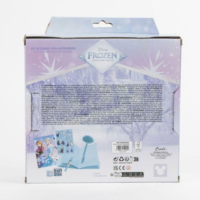 Cerdá Diario Set Frozen para Niños, Cuaderno y Accesorios, Multicolor, Dimensiones 23.5 x 25.0 x 5.5 cm, Edad +3 años 1 Cerdá Diario Set Frozen para Niños, Cuaderno y Accesorios, Multicolor, Dimensiones 23.5 x 25.0 x 5.5 cm, Edad +3 años 1
