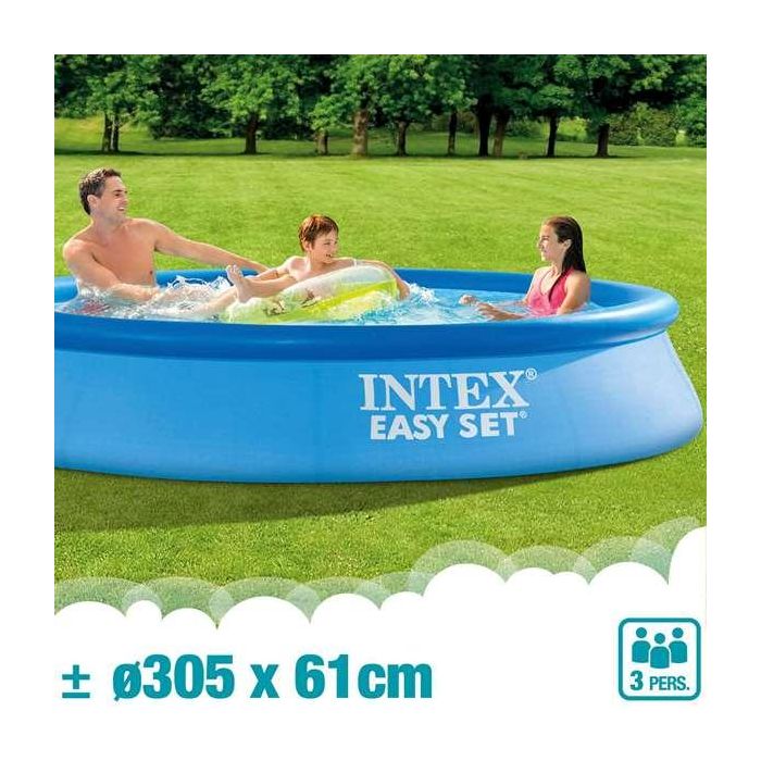 Intex Piscina Hinchable Redonda Easy Set con Depuradora Filtro 3077 Litros 305x61 cm 22