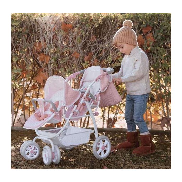 Muñecas Arias Coche Gemelar Universe 45x70x73 cm con Bolso 10