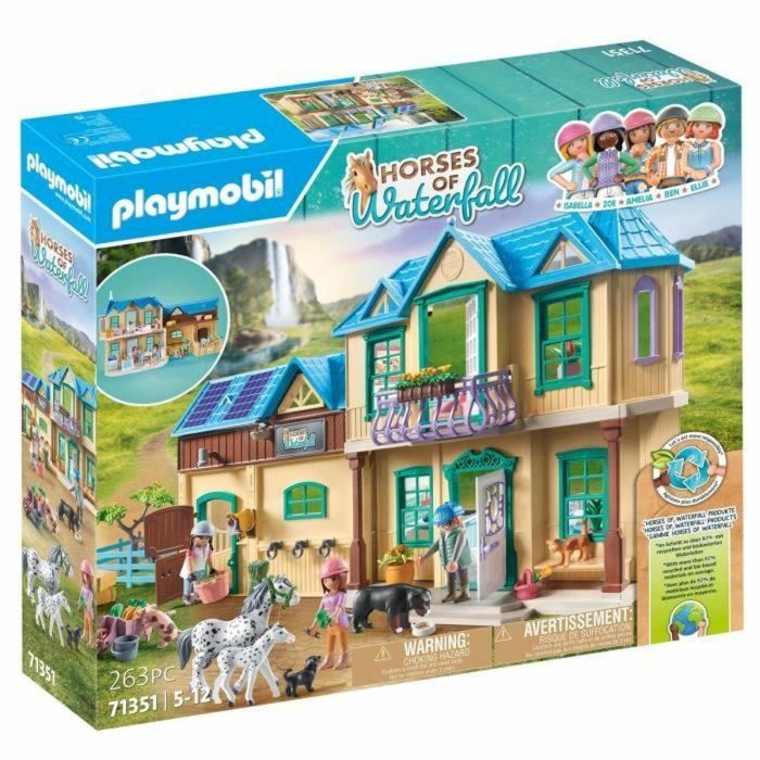 PLAYMOBIL 71351 Rancho Cascada - Caballos de la Cascada - 264 piezas - A partir de 5 años